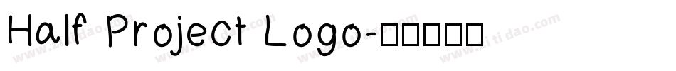 Half Project Logo字体转换